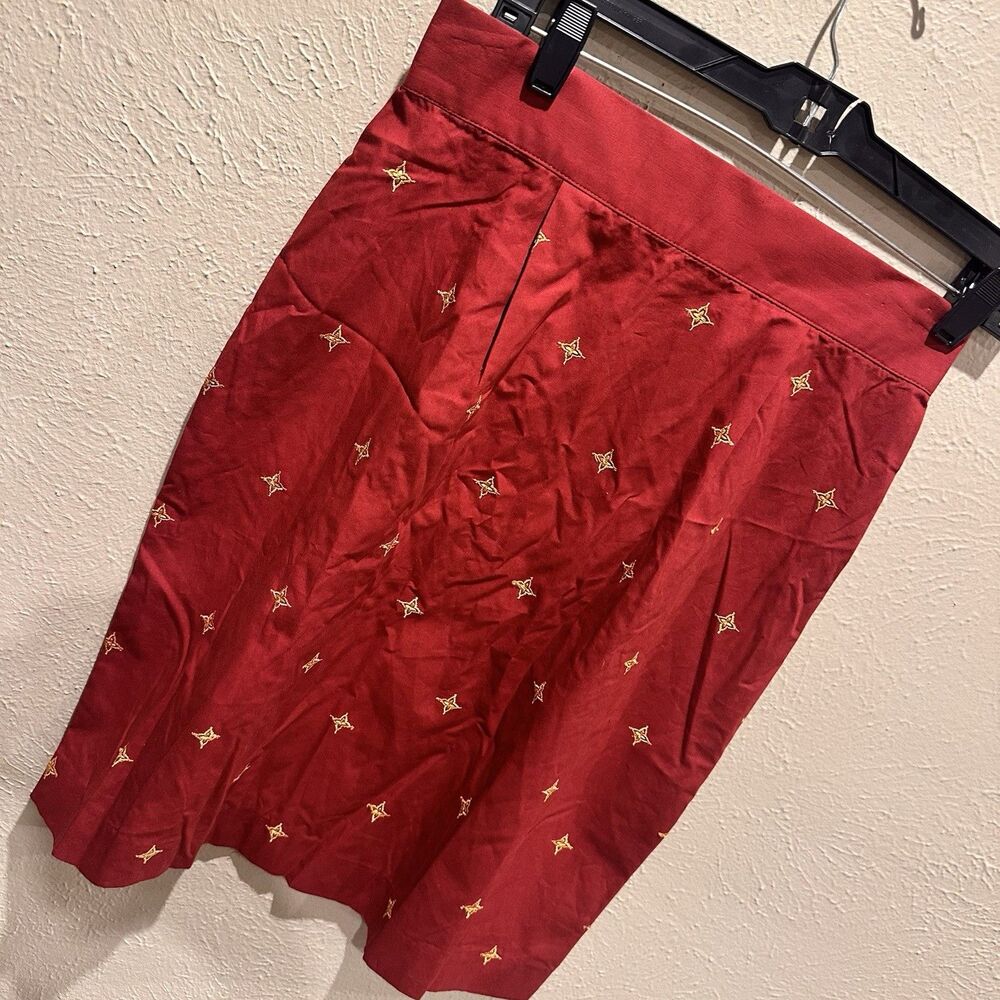 Vintage Hairston Roberson ROPA Orange Skirt Size 10 Western Boho Modest